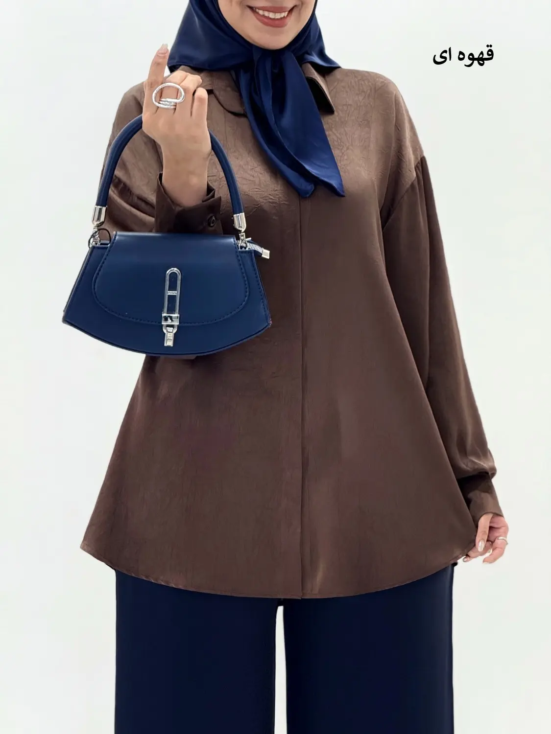 6605-شومیز ساتن کارتیه (ایراددار)
